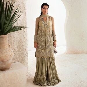 Republic Womenswear Green Sharara